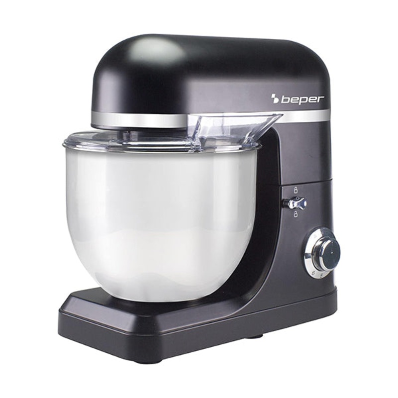 Beper, 7L Pastry Mixer With 6 Speeds And Pulse Function, Bread Mixer Includes Accessories, 1500W, P102SBA550