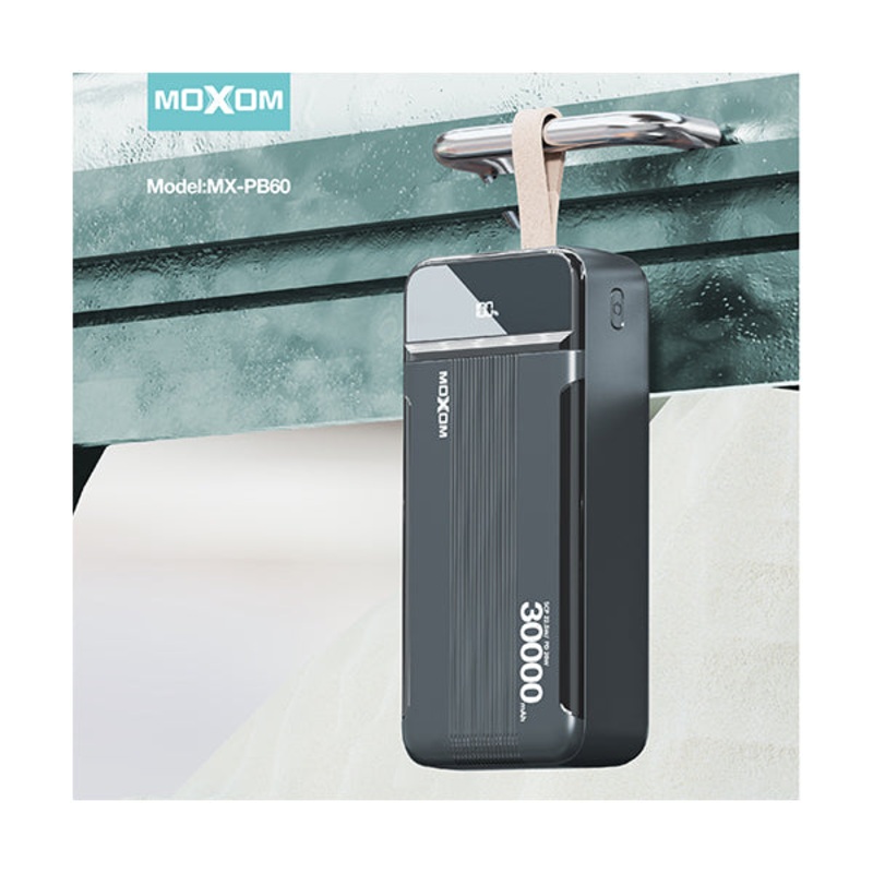 Moxom MX-PB60 22.5w Super Fast Charger Giant LCD 30,000 Mah Power Bank
