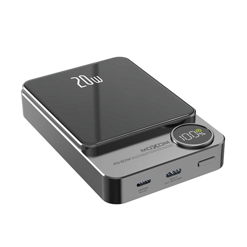 Moxom MX-PB75 PD 20W 10,000 mAh 15W Wireless SCP 22.5W Super Fast Charge LED Display Power Bank