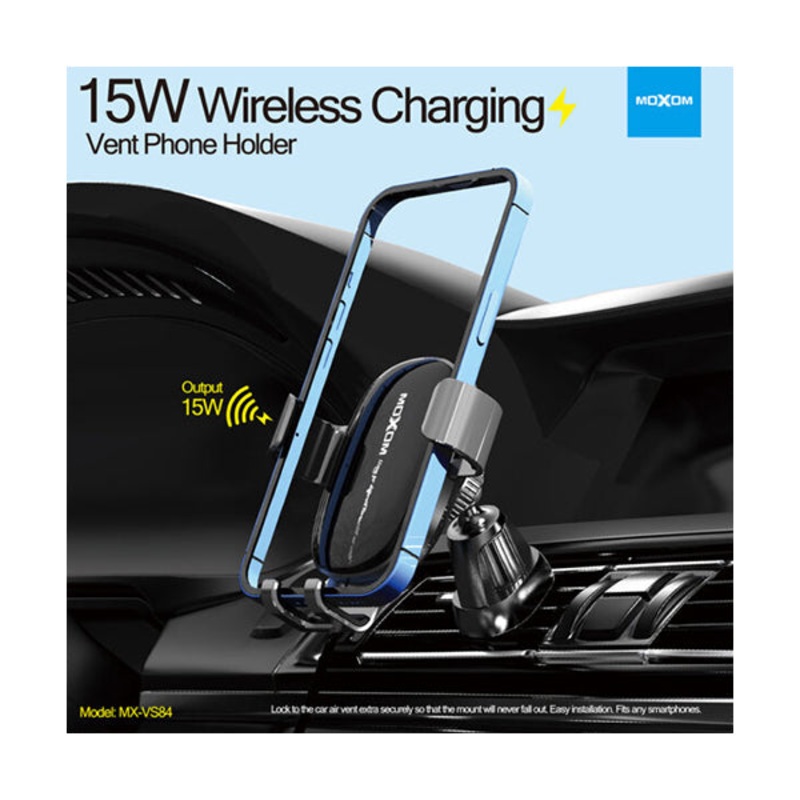 Moxom MX-VS84 Wireless Charging Vent Phone Holder 15W