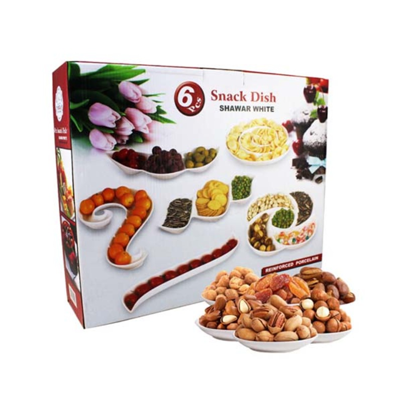 Snack Dish, 6 Pcs Set – 93947|White|Brand New