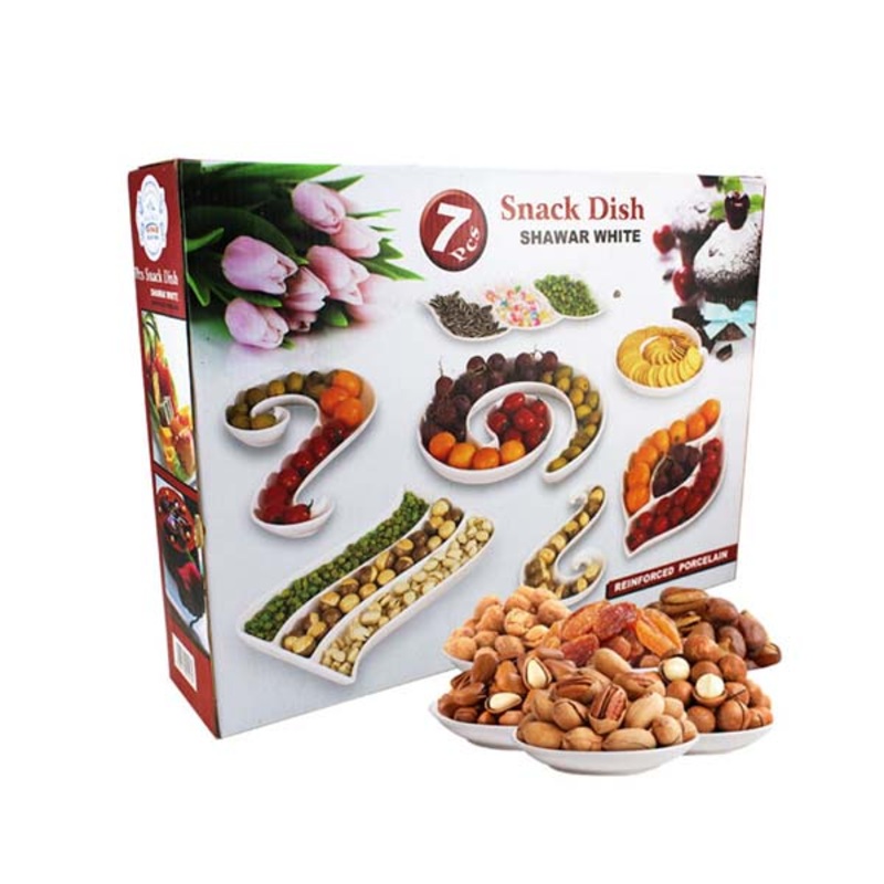 Snack Dish, 7 Pcs – 93949|White|Brand New