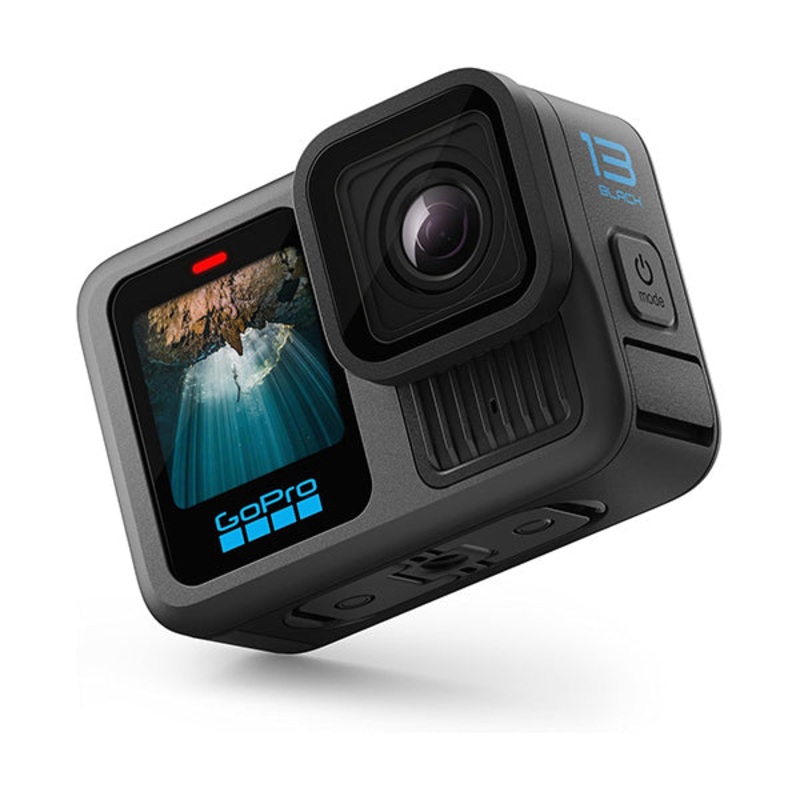 GoPro HERO13 Black – Waterproof Action Camera with 5.3K60 Video, 27MP Photo + Compatibility with HB-Series Lenses with Memory & Case