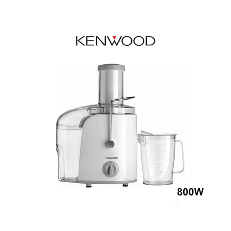 Kenwood Juicer 800W Juice Extractor with 75mm Wide Feed Tube, 2 Speed, Transparent Juice Jug, Pulp Container, Anti-Drip for Home, Office, Restaurant & Cafeteria