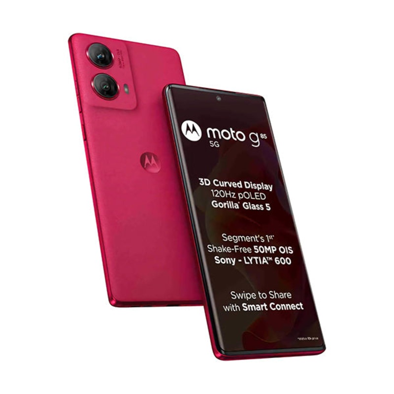 Motorola Moto G85 5G 24GB/256GB (12GB Extended RAM) Dolby Atmos with Curved Edge to Edge Display, Nano-SIM + eSIM, Stereo Speakers + 120 Days Screen Insurance