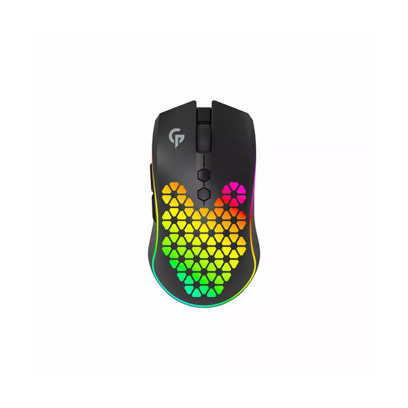Porodo 9D Wireless/Wired RGB Gaming Mouse, Built-in Rechargeable Battery, PDX312-BK