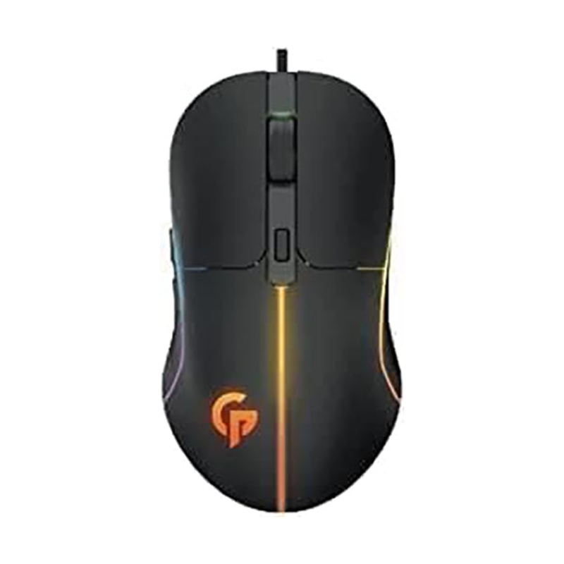 Porodo, Gaming Mouse 7D Wired, 6 Breathing RGB, Rubberized Surface, Tracking Speed 28 IPS Upto 6400 DPI Macro Software Function
