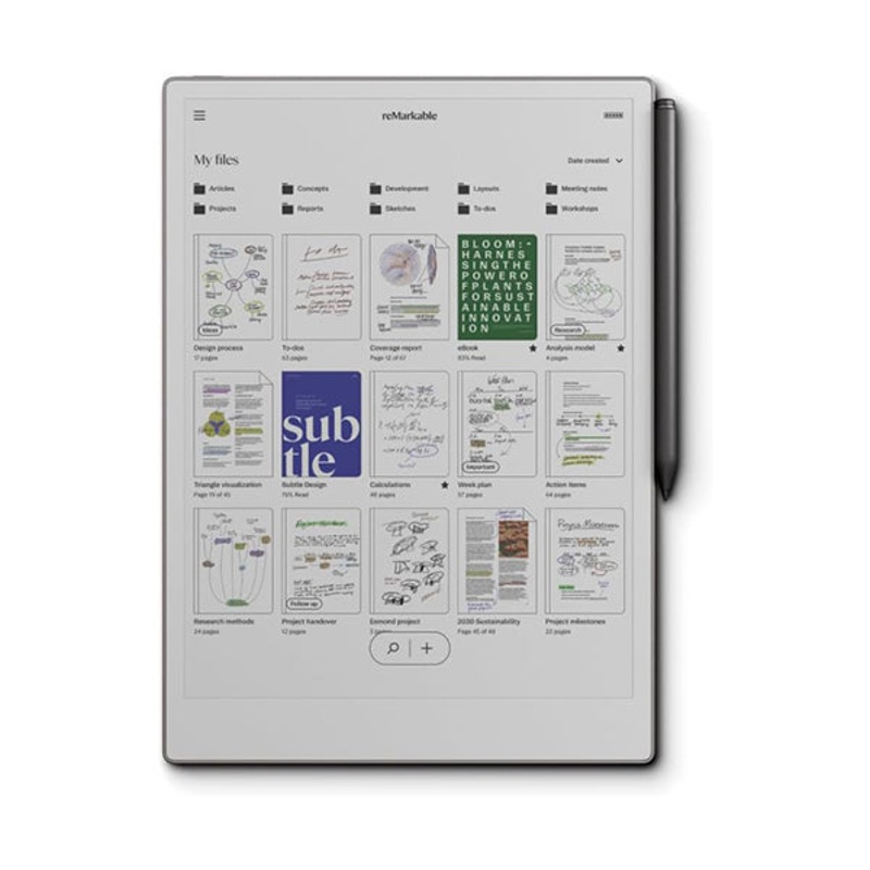 reMarkable Paper Pro | The Ultimate Paper Tablet with 11.8 Color Display and Reading Light + Marker Plus Pen, RM81C-1000NE