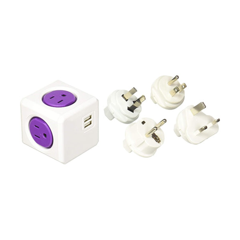 Allocacoc, PC-1910/USRU4P 1910 Adapter, 4 outlets+2USB