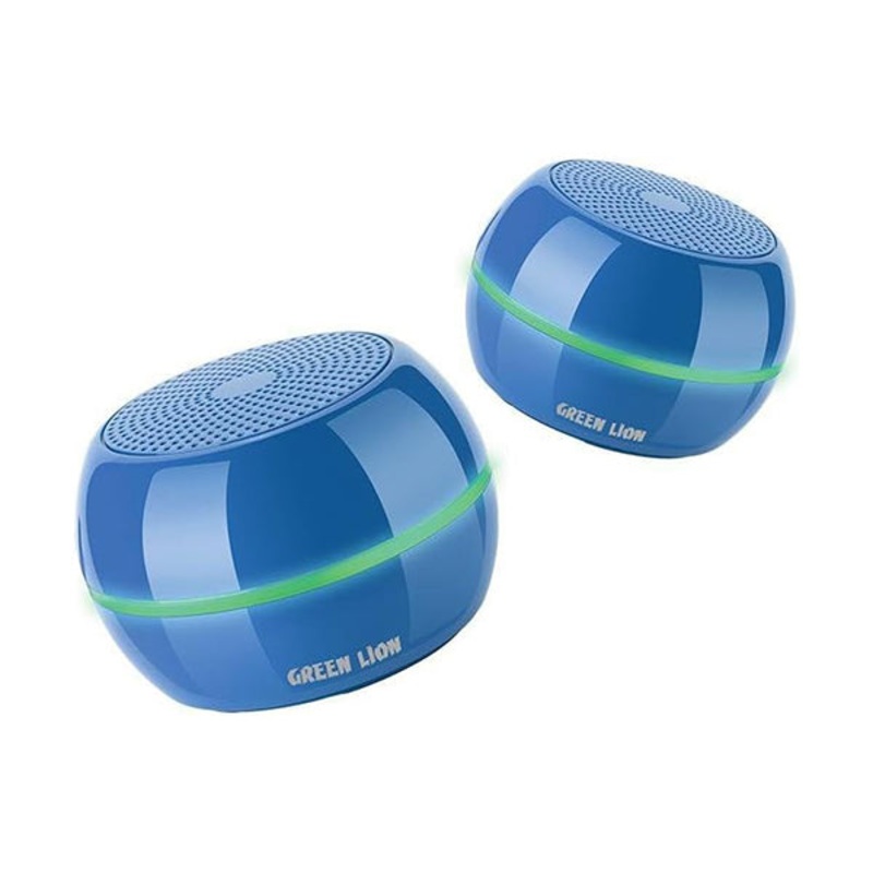 Green Lion, Mini Speaker 2 – Portable Bluetooth Speaker with True Wireless Stereo and Remote Shutter, 800mAh Battery With 6 Hours of Playtime