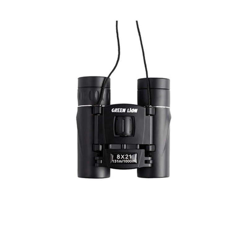 Green Lion, Shark Binocular 8x Zoom Magnification, Suitable for Outdoor Activities(Camping, Hiking), 5.8 Degrees Field Of View, Innovative Design, Multi-Coated Lens, 21mm Objective Lens