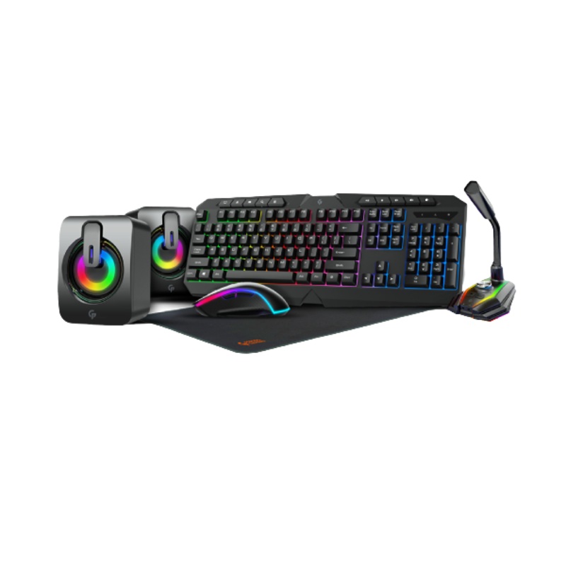 Porodo, 5 in 1 Ultimate Gaming Kit with Rainbow Effect
