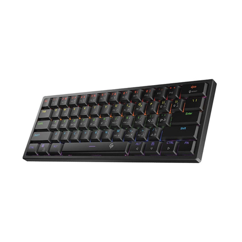 Porodo, PDX218, Low-Profile Mechanical TKL Keyboard Rainbow