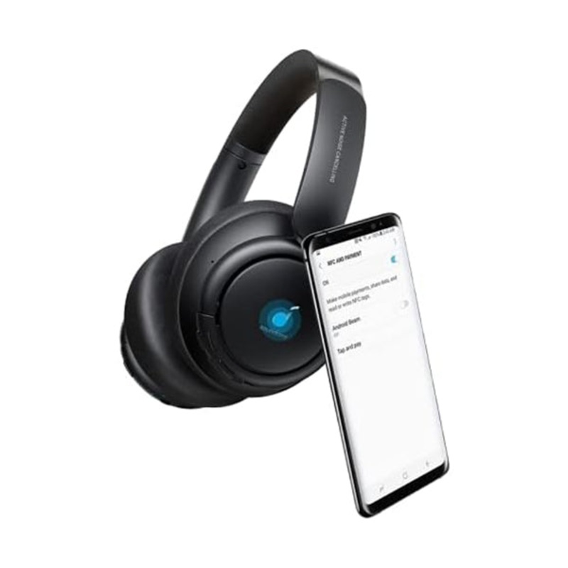 Soundcore, Life Tune Active Noise Cancelling Headphones with Multi-Mode Noise Cancellation, Hi-Res Sound, 40H Playtime, Clear Calls, Comfortable Earcups, for Home Office and Online Class, Black