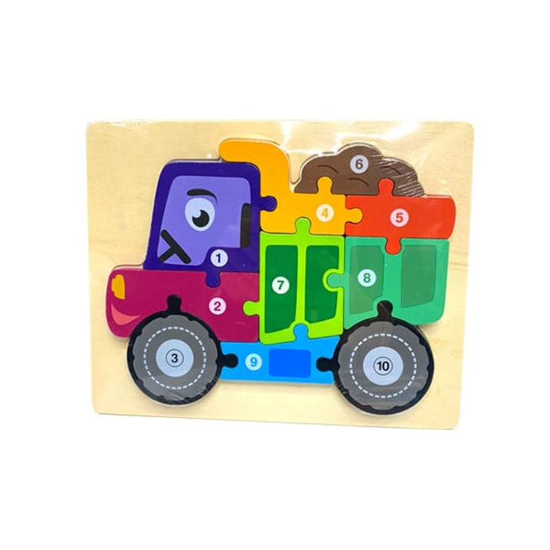 3D Wooden Puzzle, High-Quality Of Puzzle, Suitable For Girls And Boys – Truck – 15716T