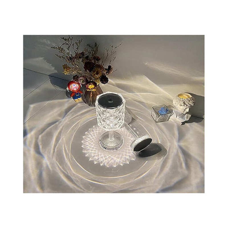 Crystal Diamond Table Lamp-Cylinder – 15820