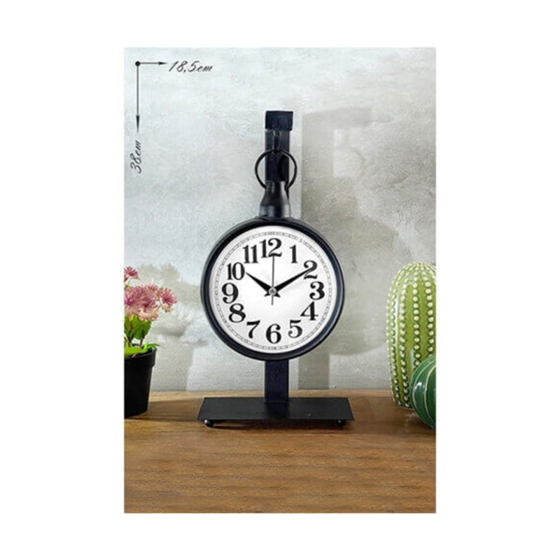 Decorative Metal Desk Clock, Home Accessories, Homestyle – 15569
