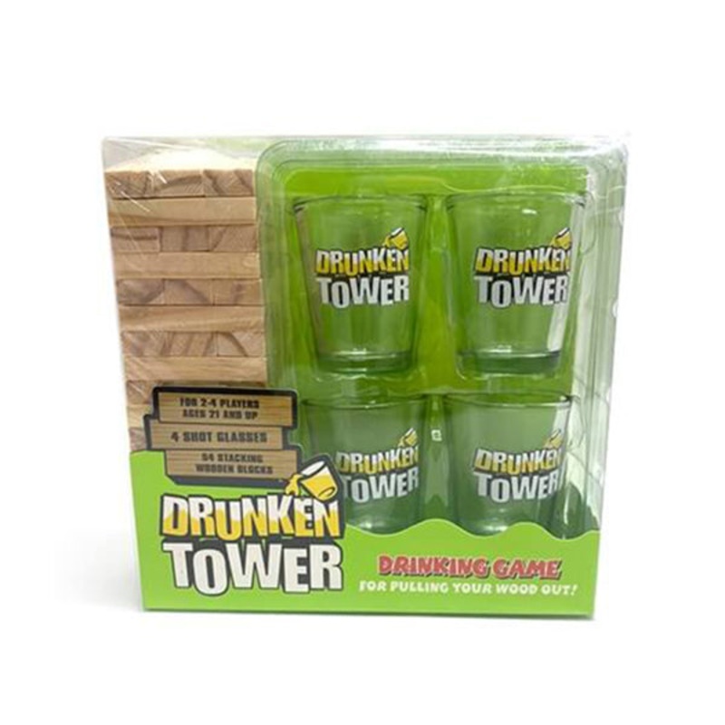 Jenga Drinking Tower, Folds High, Woods Toy, Games and Toys, Suitable for Groups, Boards Games – 15629