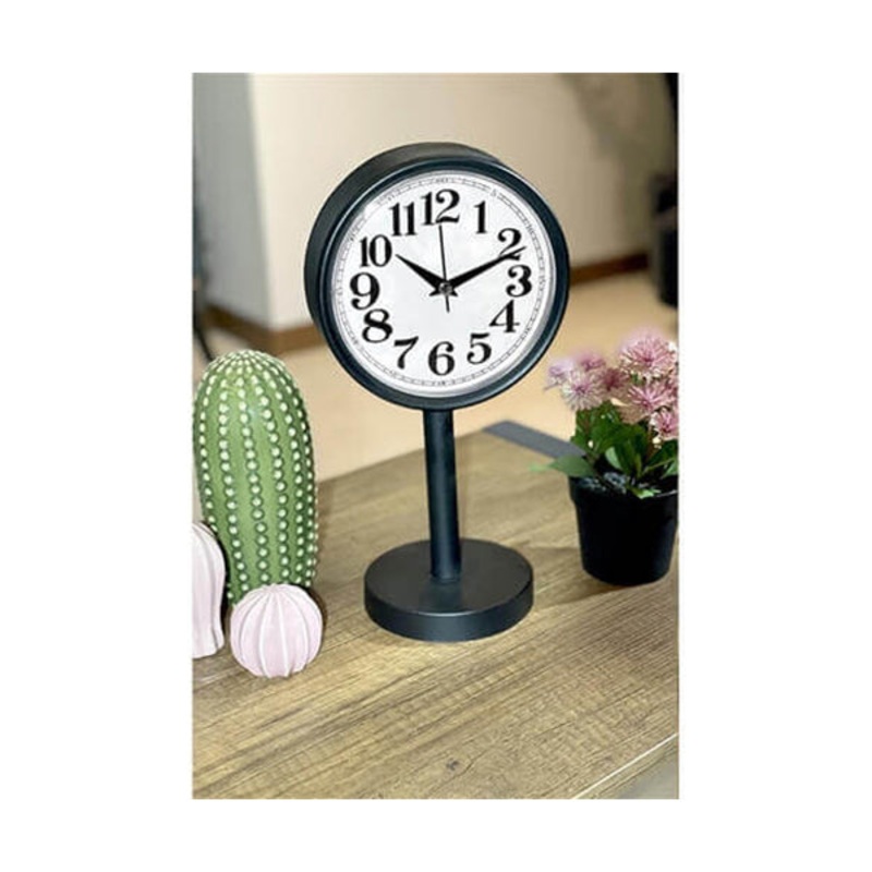 Metal Table Clock, Home Accessories, Homestyle, Modern Clock, Stylish – 15571