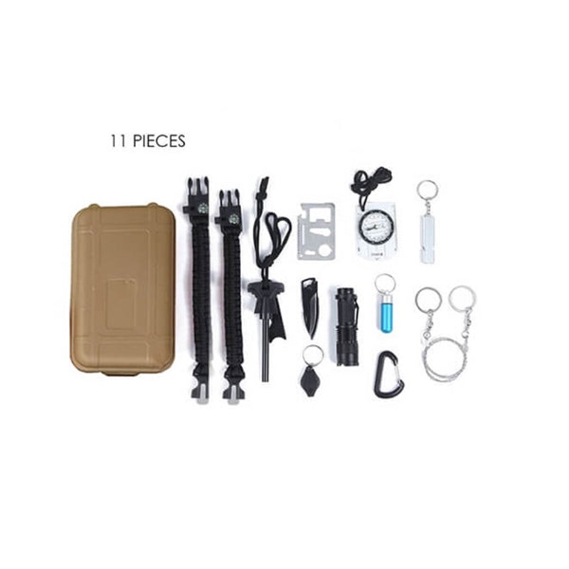 Outdoor Survival Kit – 14119|Brown|Orange|Brand New