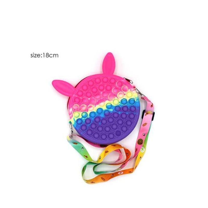 Pop It Shoulder Bag, Push Pop It Stress Relief, and Fashionable Bag For Kids and Adults – Cat – 15476