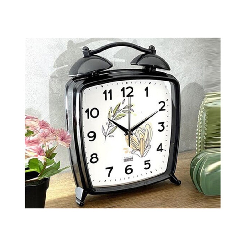 Real Glass Plastic Case Decorative Table And Wall Clock, Home Accessories, Homestyle, Modern Clock, Stylish – 15562