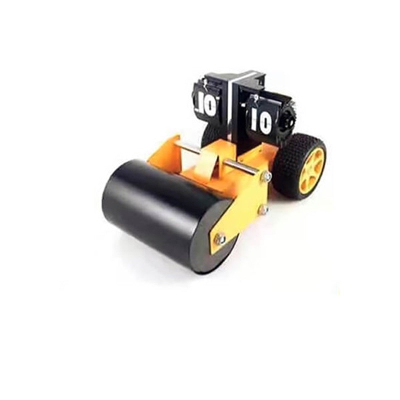 Road Roller Style Flip Desk Shelf Clock with a Classic Mechanical Display and Battery Powered, Home Decoration – 10986