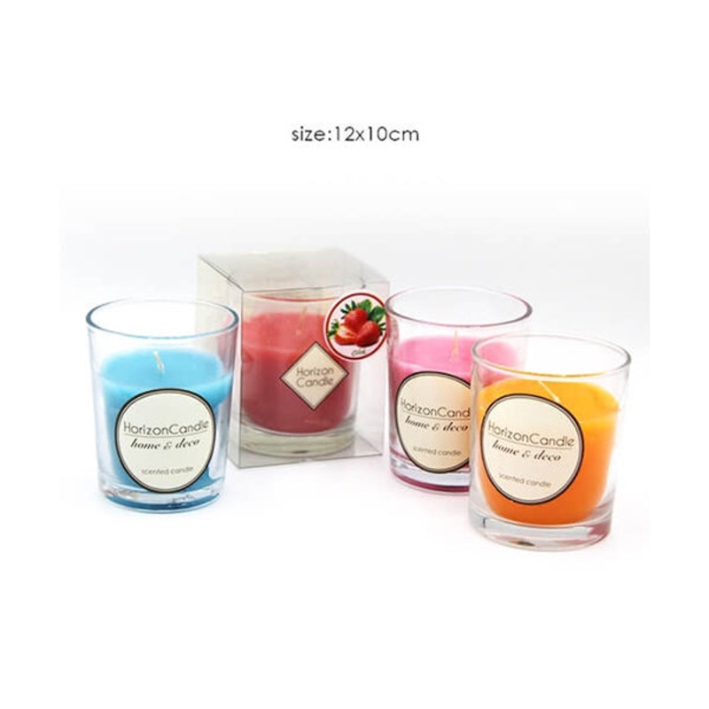 Scented Candles – 15102|Blue|Orange|Pink|Red|Brand New