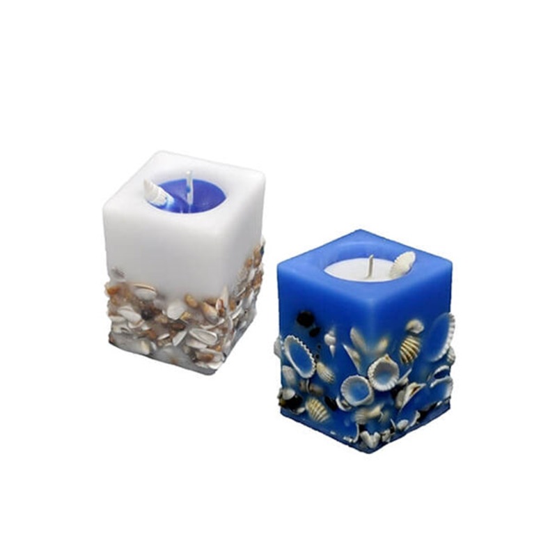 Seashell Candle – 15100|Blue|White|Brand New