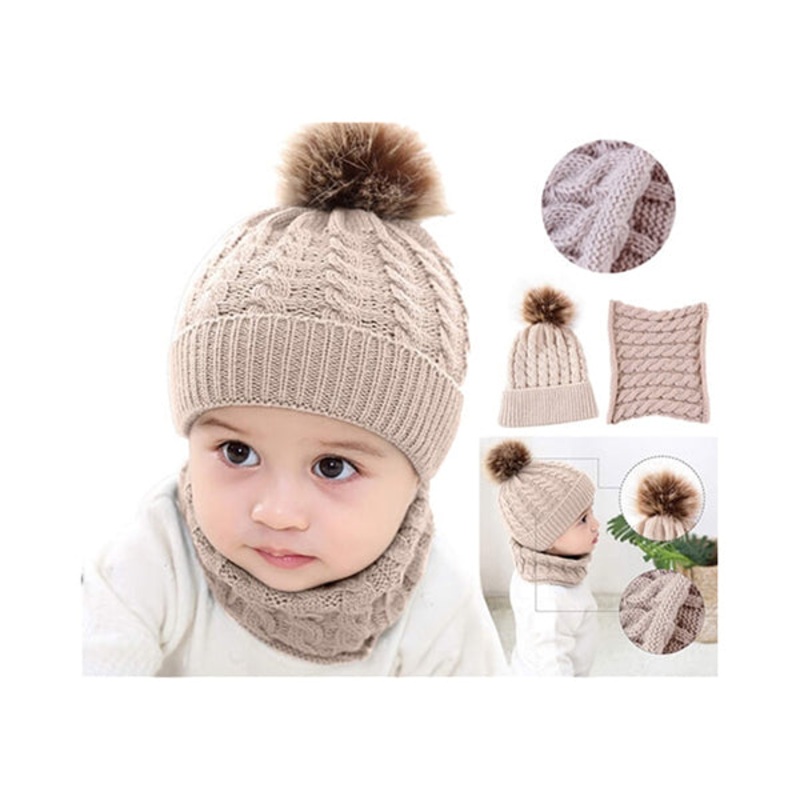 Hat Scarf Set of 2 Pcs, Winter Collection, Winter Set, Winter Ski Hat, Children Hat Set – 14400