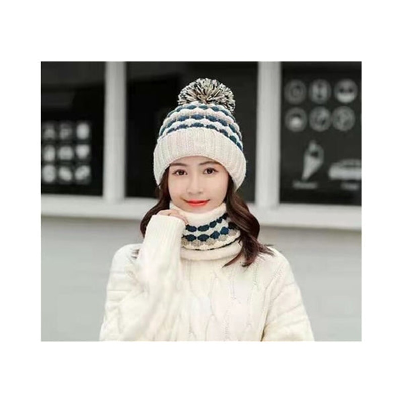 Hat Scarf Set of 2 Pcs, Winter Collection, Winter Set, Winter Ski Hat, Children Hat Set – 14441