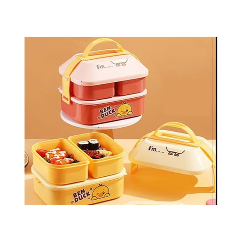 Lunch Box Ben Duck – 15776|Pink|Yellow|Brand New