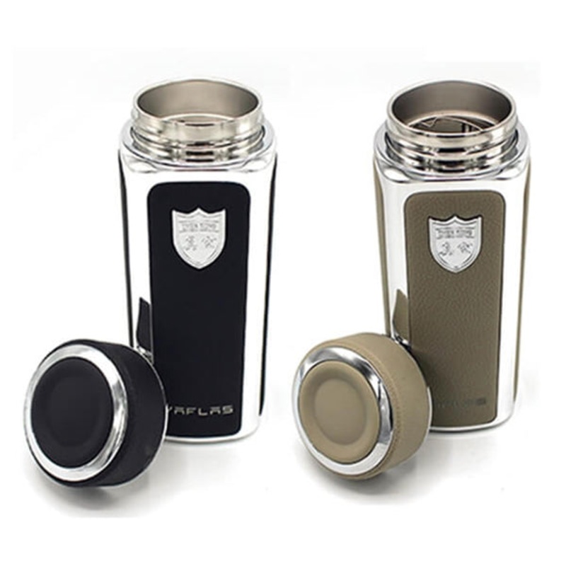 Thermos Flask, Genuine Lather Thermos Flask, Thermal Products, High-quality Thermos Flask – 10264