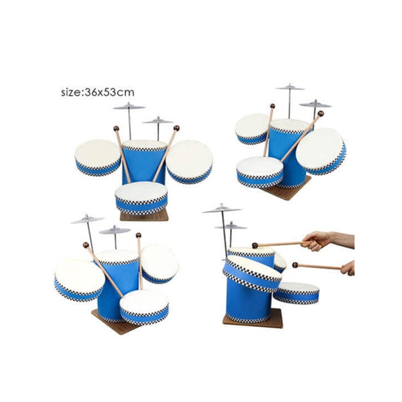 Wooden Drums Set, kids Toy, Music Instruments, Set Of 4 Drums – 15292, Available in Different Colors