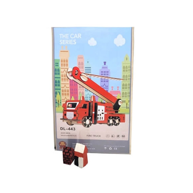 3D Wooden Puzzle, for Girls and Boys – Fire Truck – 15724FT