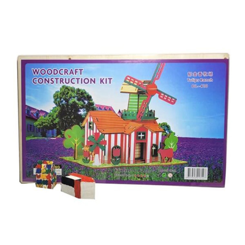 3D Wooden Puzzle for Girls and Boys – Tulip Ranch – 15722TR