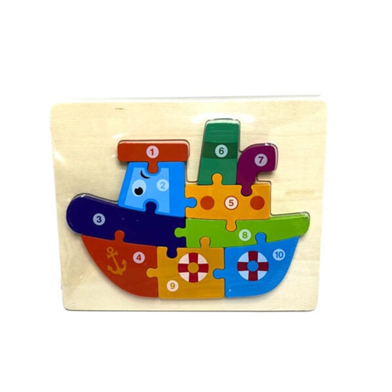 3D Wooden Puzzle, High-quality Puzzle, Suitable for Girls and Boys – Ship – 15716SH