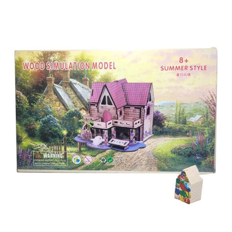 3D Wooden Puzzle, High-quality Puzzle, Suitable for Girls and Boys – Summer Style – 15724SS