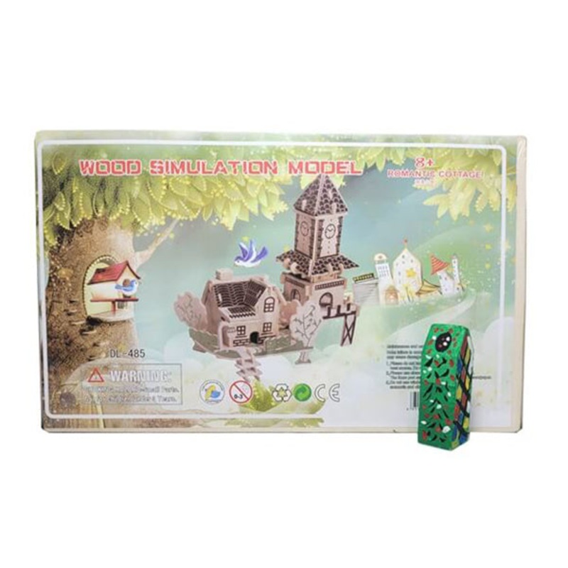 3D Wooden Puzzle Suitable for Girls and Boys – Romantic Cottage – 15722RC