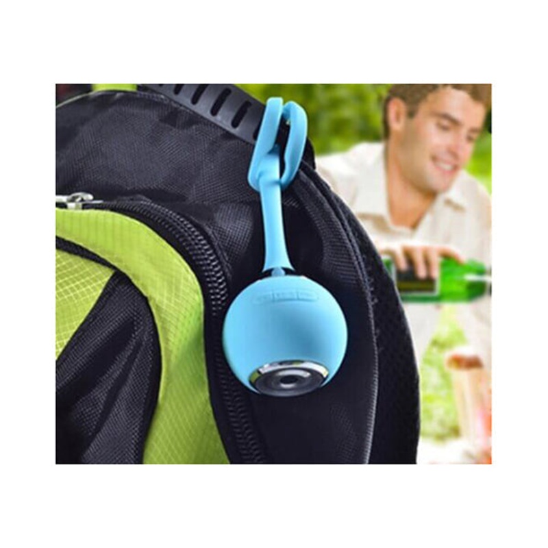 Bluetooth Speaker High-Quality Silicone and Chrome Rechargeable Blue Mini Bluetooth Speaker with a Handle – 10892