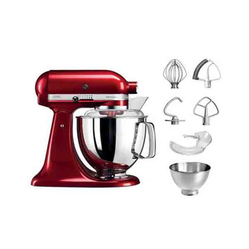 KitchenAid 5KSM175PSECA Mixer Tilt-Head 4.8L + 3L Bowl + Flex Edge Beater