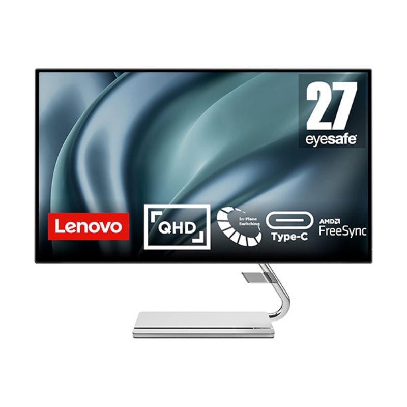 Lenovo Q27h-20 Monitor – 27 QHD Display – 70 Hz Refresh Rate – 66EDUAC1US