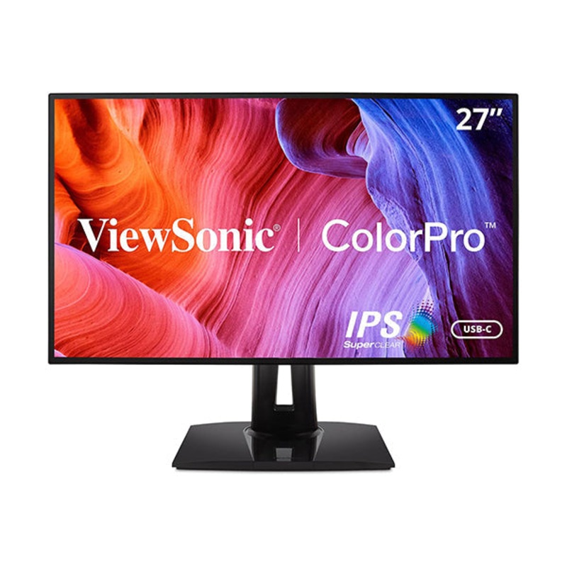 ViewSonic VP2768a, 27-Inch Premium IPS 1440p Monitor with Advanced Ergonomics, ColorPro 100% SRGB Rec 709, 14-Bit 3D LUT, Eye Care, 90W USB C, RJ45, HDMI