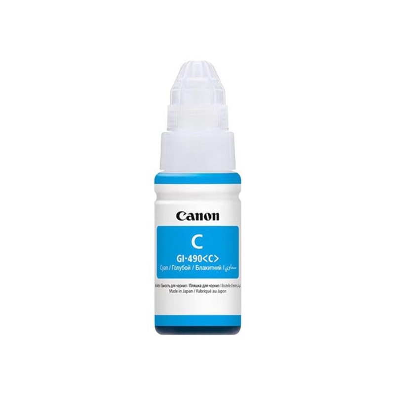 Canon GI-490 Ink Bottle, Cyan|Cyan|Brand New