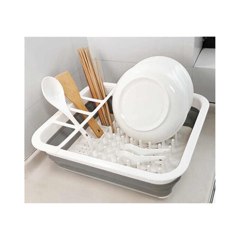 Foldable Dish Rack, Retractable Silicone Colander – 14115