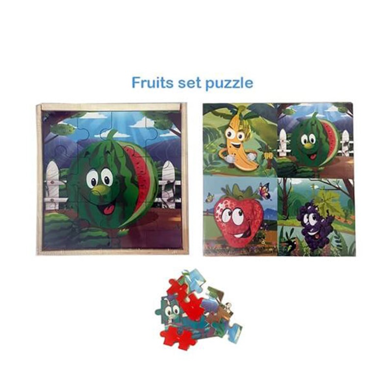 Kids Puzzle, Different Shapes and Colors – Fruits – 13764F