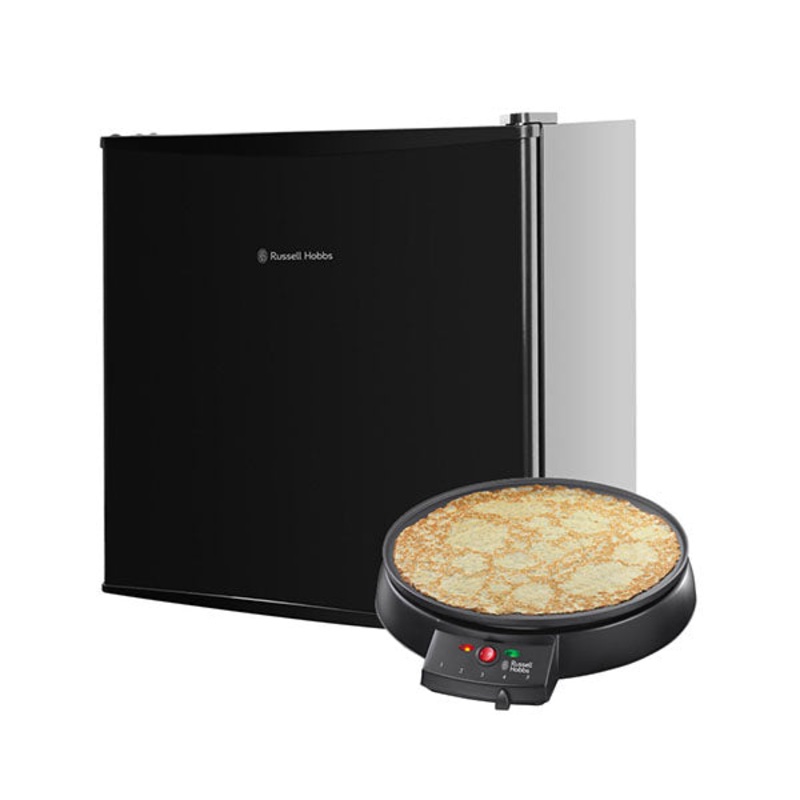 Russell Hobbs RHTTLF1B Table Top Fridge + Free Crepe Maker