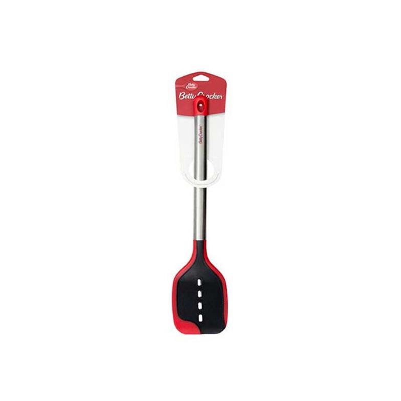 Betty Crocker, BC4068, Nylon/Silicone Slotted Turner/SS Handle