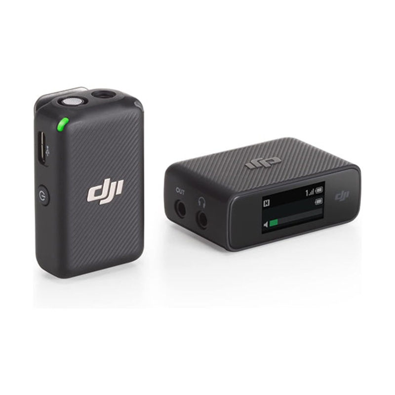DJI Mic 1TX + 1RX, Wireless Lavalier Microphone, 250m (820 ft.) Range, Compact and Ultra-Light, 14-Hour Recording, Wireless Mic for PC, iPhone, Andriod, Cameras, Record Vlogs, Live Stream