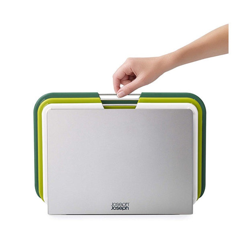 Joseph Joseph, 60164, Nest Plastic Cutting Set with Storage Stand 3 Different Sized Boards